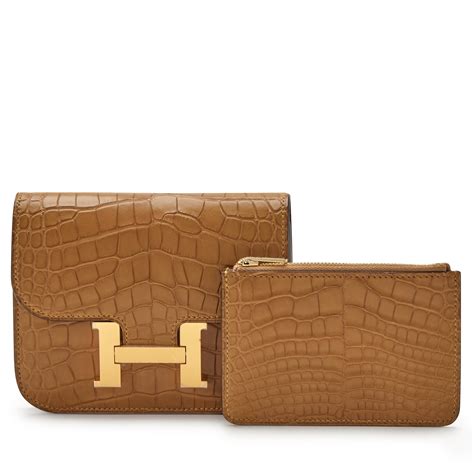 crocodile Hermes wallet for women